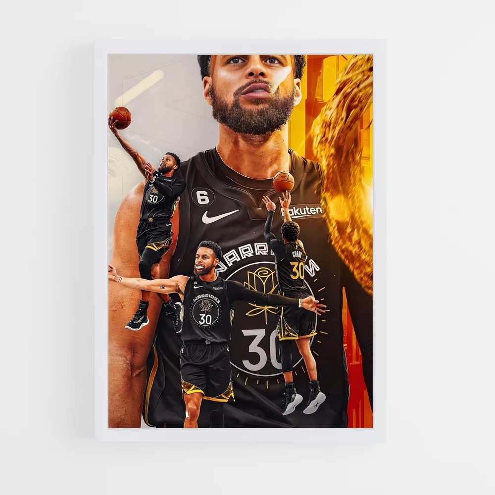 Poster Stephen curry – affiche Basketball (vue 3)